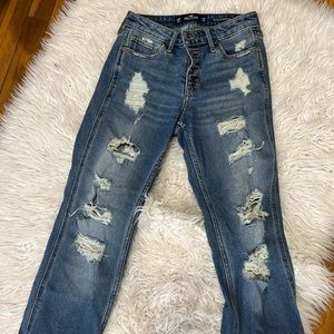 Womens Hollister mid rise boyfriend jeans Size 00 23